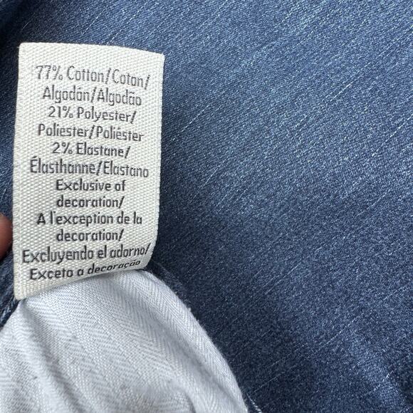 Calvin Klein Straight Jeans Mid Rise‎ Pockets Denim Dark Wash Womens Size 4X30 - Picture 6 of 6